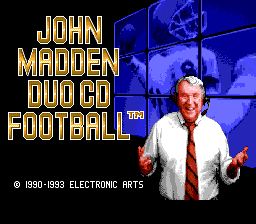 John Madden Duo CD Football screenshot 4 for TurboGrafx CD